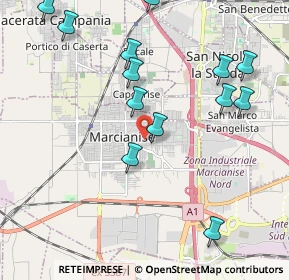 Mappa Via Monte Oliveto, 81025 Marcianise CE, Italia (2.78467)