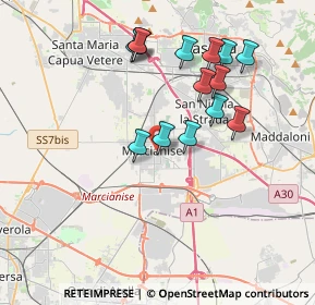 Mappa Via Giuseppe Verdi, 81025 Marcianise CE, Italia (3.79857)