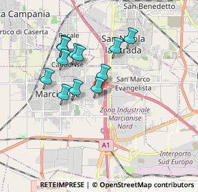 Mappa Via Parco Primavera, 81025 Marcianise CE, Italia (1.63)