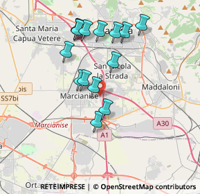 Mappa Via Parco Primavera, 81025 Marcianise CE, Italia (3.71533)