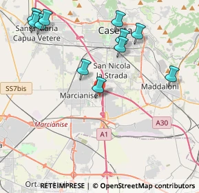 Mappa Via Parco Primavera, 81025 Marcianise CE, Italia (5.18)