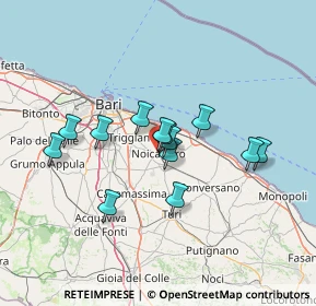 Mappa Via Vecchia Casamassima, 70016 Noicattaro BA, Italia (11.47538)