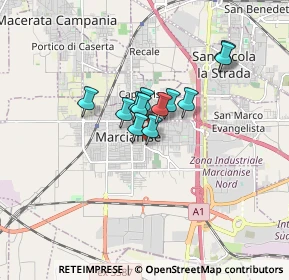 Mappa Via Monte Cervino, 81025 Marcianise CE, Italia (1.11167)