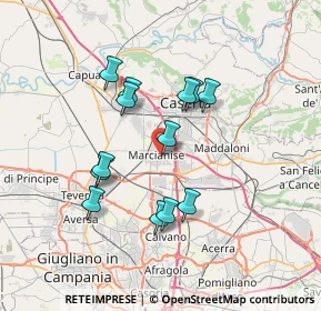 Mappa Via Monte Cervino, 81025 Marcianise CE, Italia (6.59077)