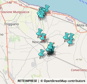 Mappa Via Giuseppe Saragat, 70016 Noicattaro BA, Italia (3.5145)