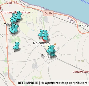 Mappa Via Rito Selvaggi, 70016 Noicattaro BA, Italia (4.8465)