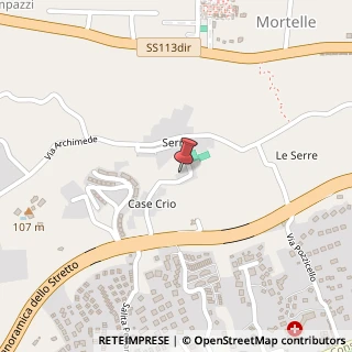 Mappa Via di Tor Cervara, 326, 98165 Messina, Messina (Sicilia)