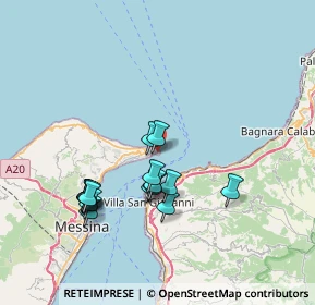 Mappa Via Lanterna, 98164 Messina ME, Italia (7.68063)
