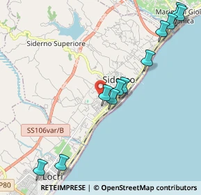 Mappa Via del Baco, 89048 Siderno RC, Italia (2.85083)