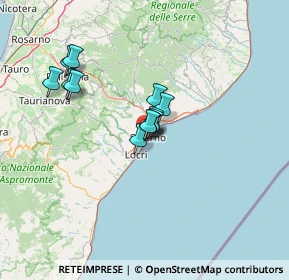 Mappa Via del Baco, 89048 Siderno RC, Italia (11.02167)