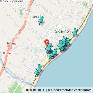 Mappa Via del Baco, 89048 Siderno RC, Italia (0.8465)