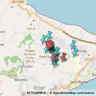 Mappa Località Faro Superiore, 98158 Faro Superiore ME, Italia (0.552)