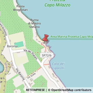 Mappa Strada Panoramica Capo Milazzo, Milazzo, Me 98057, 98057 Milazzo ME, Italia, 98057 Milazzo, Messina (Sicilia)