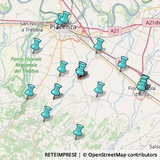 Mappa Via Molino Croce, 29019 San Giorgio Piacentino PC, Italia (8.384)