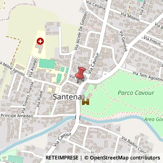 Mappa Via Pezzana, 4, 10026 Santena, Torino (Piemonte)