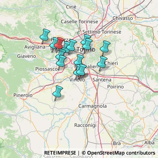 Mappa Via Oitana, 10048 Vinovo TO, Italia (11.02133)