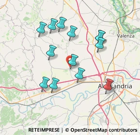 Mappa Strada Valenza, 15044 Quargnento AL, Italia (6.93462)