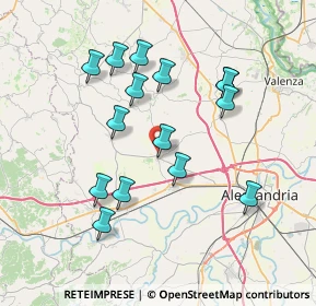 Mappa Strada Valenza, 15044 Quargnento AL, Italia (7.08933)