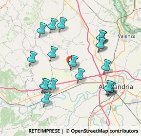 Mappa Strada Valenza, 15044 Quargnento AL, Italia (7.8255)