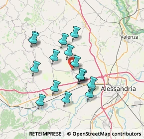 Mappa Strada Valenza, 15044 Quargnento AL, Italia (6.19813)