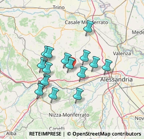 Mappa 14030 Viarigi AT, Italia (11.67067)