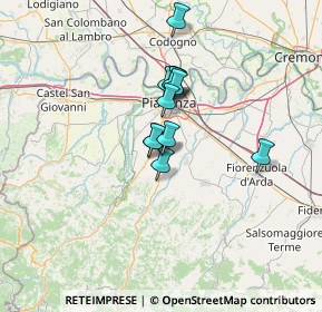 Mappa Via Gioacchino Rossini, 29027 Podenzano PC, Italia (9.31333)