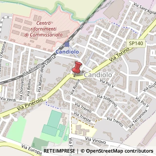 Mappa Via Pinerolo, 3, 10060 Candiolo, Torino (Piemonte)
