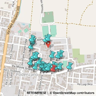 Mappa Via Galla, 29027 Podenzano PC, Italia (0.24138)