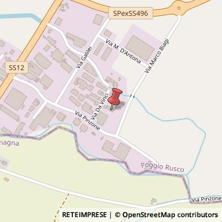 Mappa Via Leonardo Da Vinci, 4, 46025 Poggio Rusco, Mantova (Lombardia)