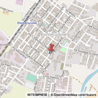 Mappa Via Giuseppe Verdi,  44, 27055 Pontecurone, Alessandria (Piemonte)
