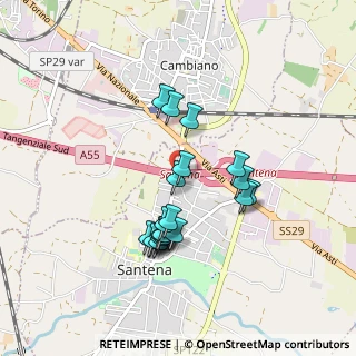 Mappa E70, 10026 Santena TO, Italia (0.7945)