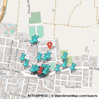 Mappa Via Don R. Salvi, 29027 Podenzano PC, Italia (0.27407)
