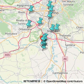 Mappa Via Aosta, 10048 Vinovo TO, Italia (6.43154)