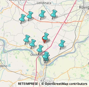 Mappa Via Guglielmo Marconi, 45024 Fiesso Umbertiano RO, Italia (6.65818)