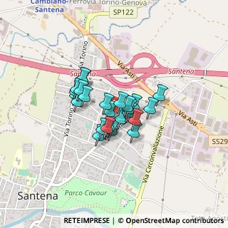 Mappa Via Caboto, 10026 Santena TO, Italia (0.27192)