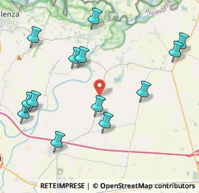 Mappa 15040 Piovera AL, Italia (4.81846)