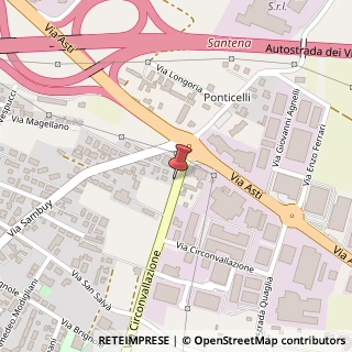 Mappa Via Circonvallazione, 5, 10026 Santena, Torino (Piemonte)