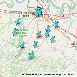 Mappa Via Egidio Carella, 29027 Podenzano PC, Italia (8.626)
