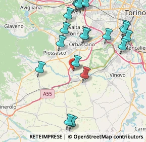 Mappa Via Porporato, 10040 Volvera TO, Italia (9.6325)