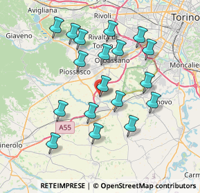 Mappa Via Porporato, 10040 Volvera TO, Italia (7.27389)