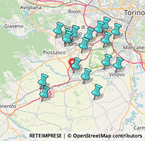 Mappa Via Porporato, 10040 Volvera TO, Italia (7.05412)