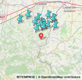 Mappa Via Roma, 27047 Volpara PV, Italia (6.112)