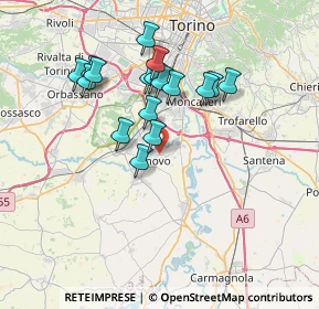 Mappa Via Chieri, 10048 Vinovo TO, Italia (6.43824)