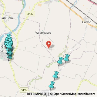 Mappa Strada per Paderna Montanaro, 29010 Pontenure PC, Italia (3.4855)