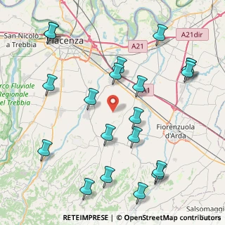 Mappa Strada per Paderna Montanaro, 29010 Pontenure PC, Italia (10.054)
