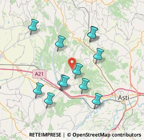 Mappa Via Monale, 14013 Cortandone AT, Italia (7.00167)