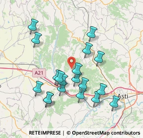Mappa Via Monale, 14013 Cortandone AT, Italia (7.4)