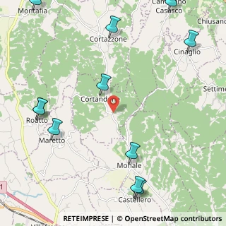 Mappa Via Monale, 14013 Cortandone AT, Italia (3.09636)