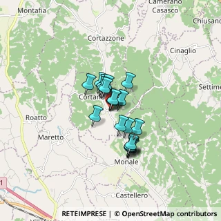 Mappa Via Monale, 14013 Cortandone AT, Italia (1)