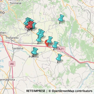 Mappa Strada Valminier, 14019 Villanova D'asti AT, Italia (7.36579)
